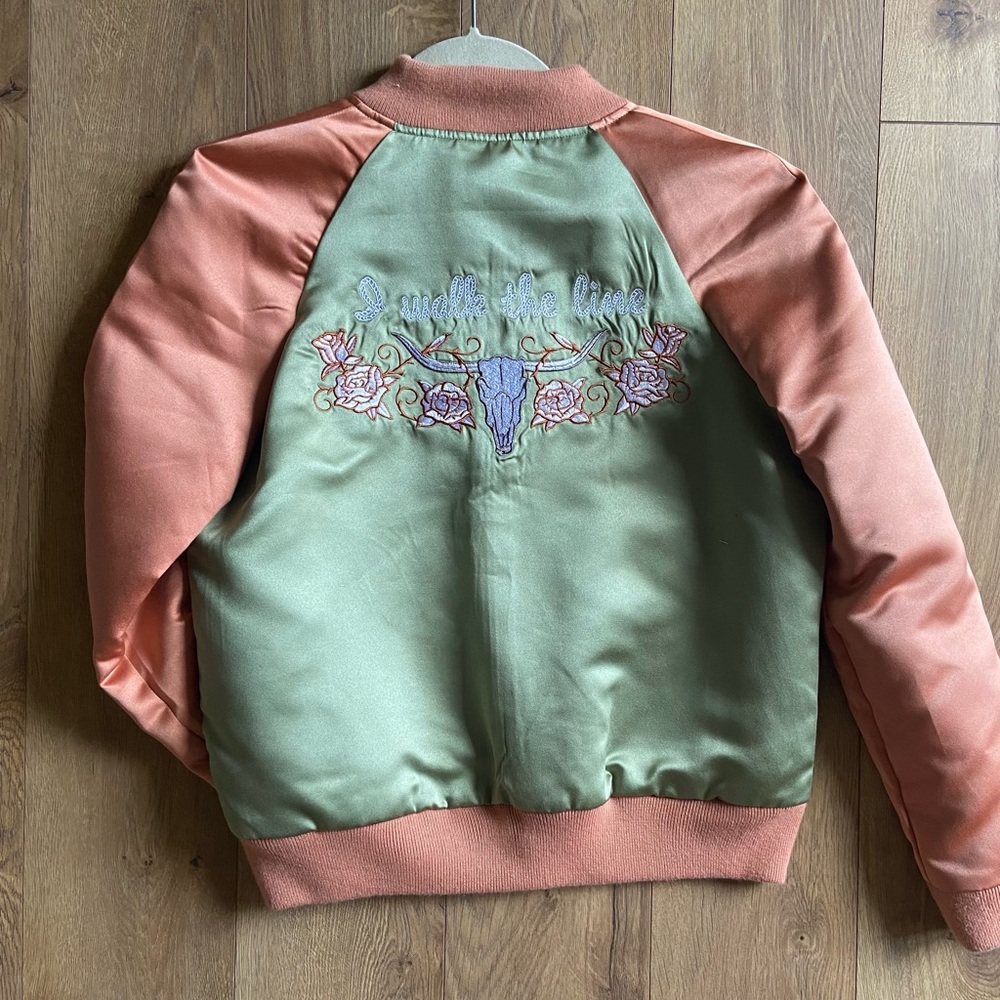 Understated Leather brand Johnny Cash Bomber Jacket - Sz Small